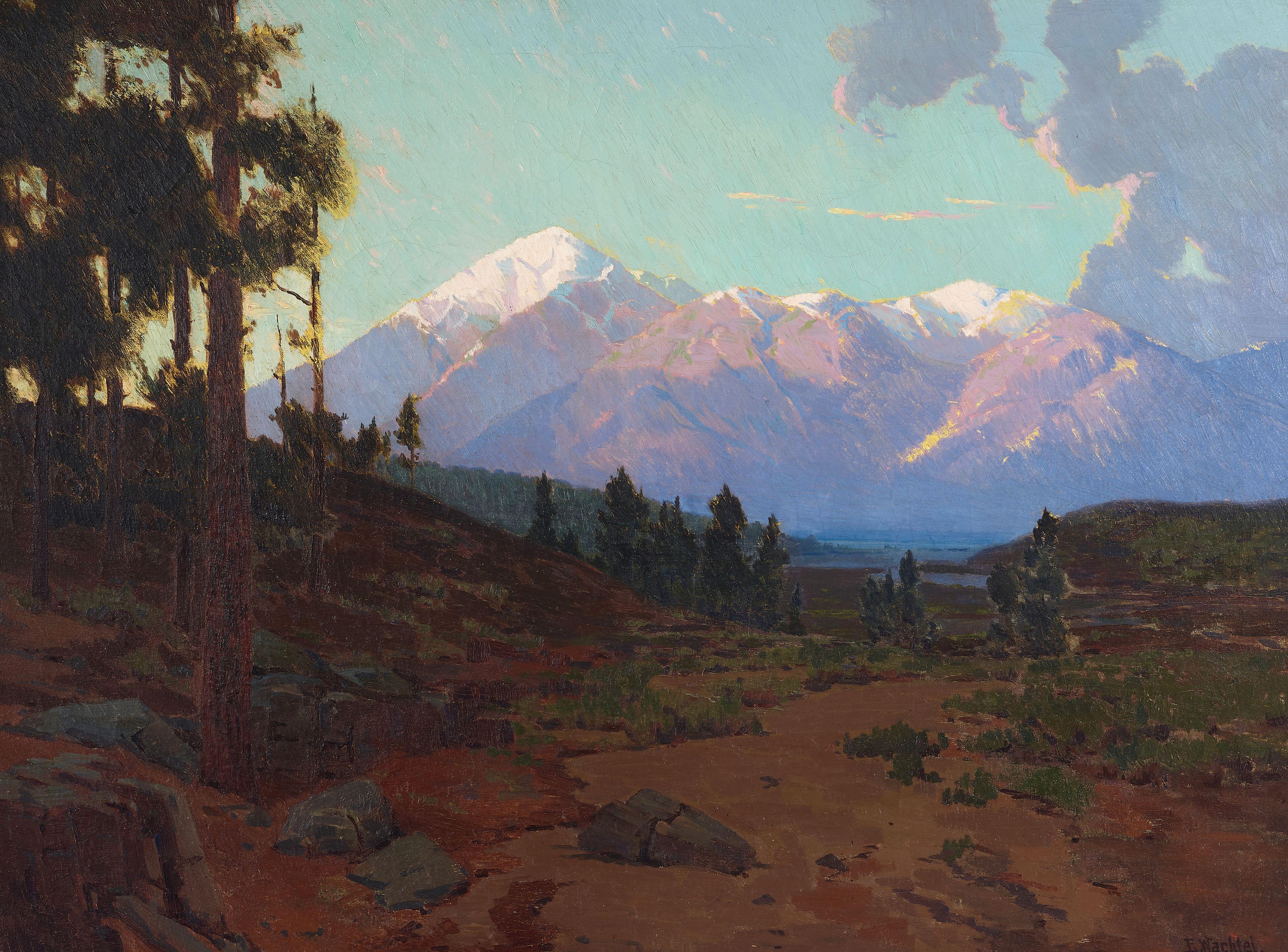 Elmer Wachtel - Snowcapped Mountains