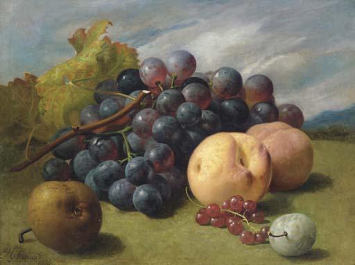 Eloise Harriet Stannard - Still Life with Fruit in a Basket; Still Life with Fruit