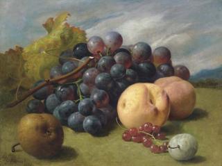 Eloise Harriet Stannard - Still Life with Fruit in a Basket; Still Life with Fruit