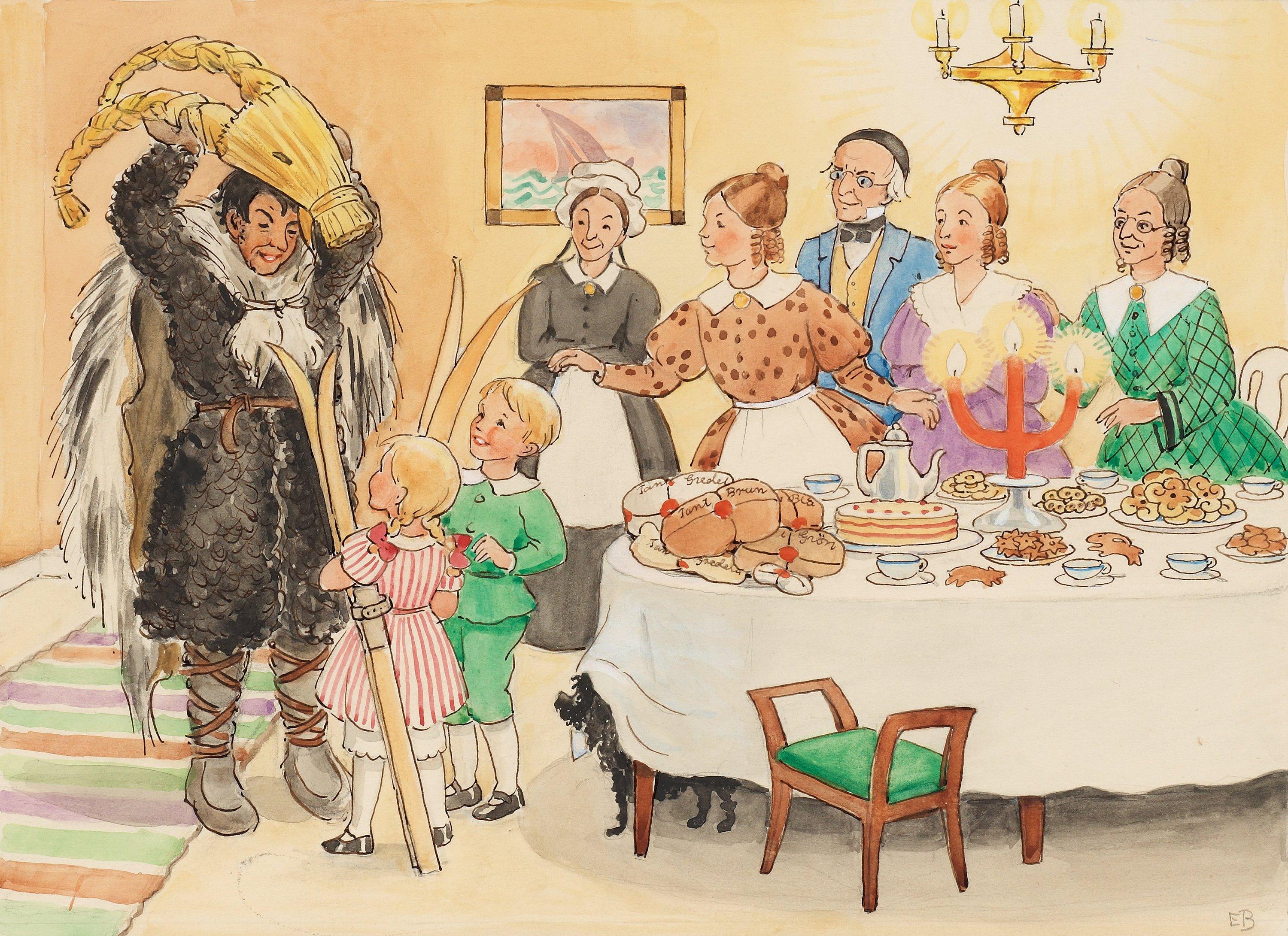 Elsa Beskow - Den ena är Farbror Blå, den andra är kolaren