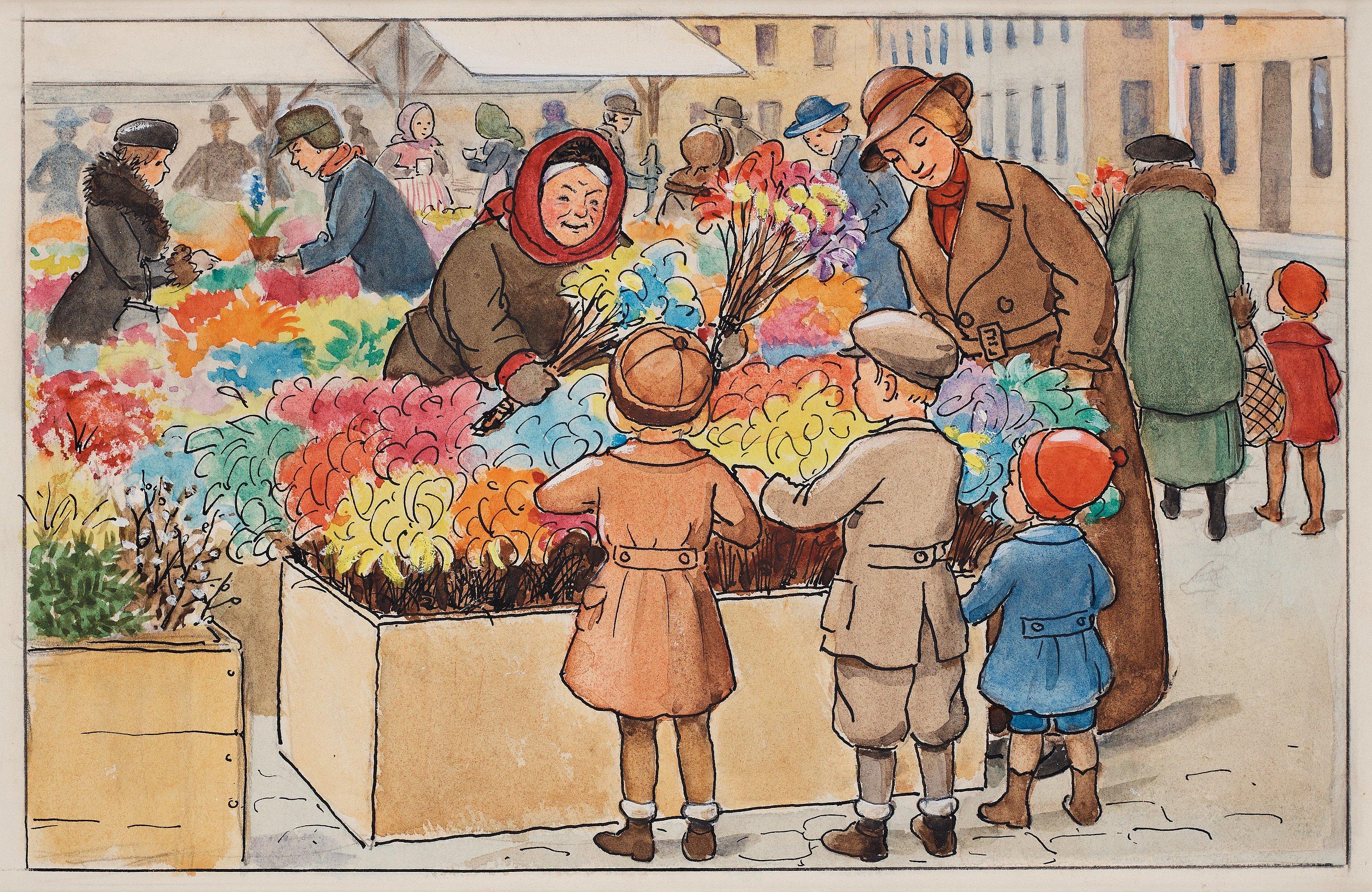 Elsa Beskow - \'Fastlagsrisen\' (Easter decorations)