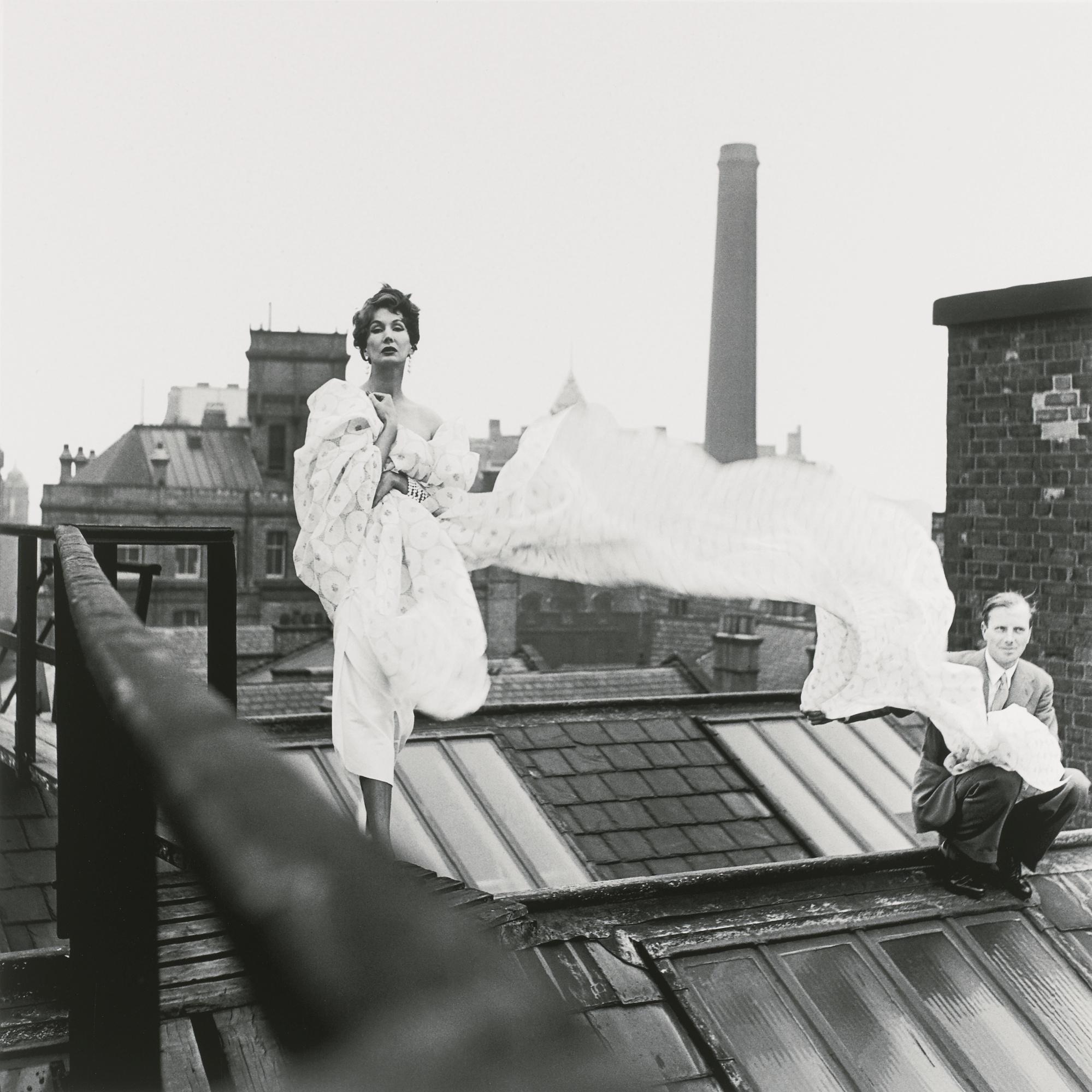 Elsbeth Juda - Barbara Goalen On The Roof Of Whitworth & Mitchell\'S Manchester Showroom, 1952