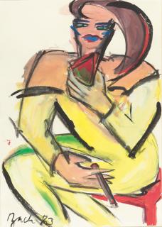 Elvira Bach - „An der Bar II“