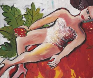 Elvira Bach - Erdbeerkub