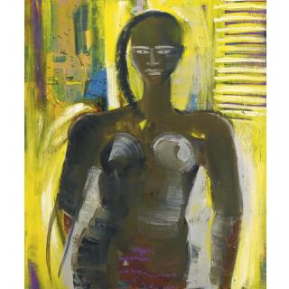 Elvira Bach - Germansch warzer Akt