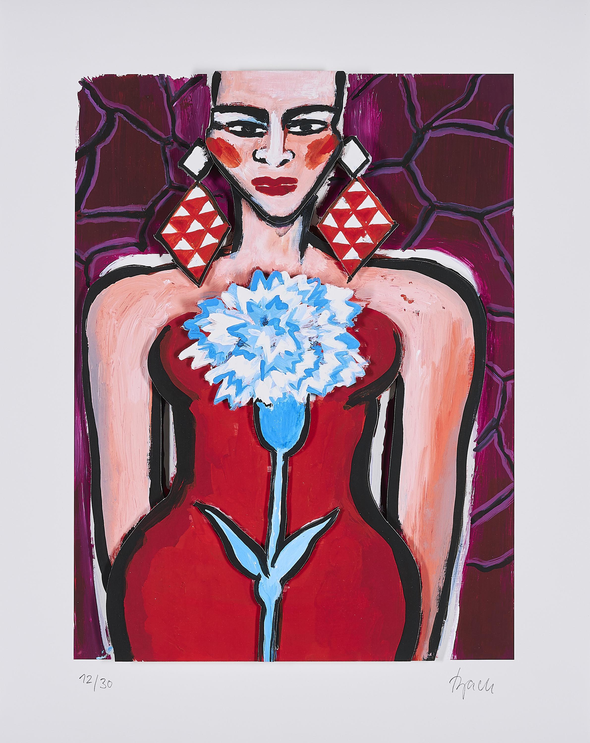 Elvira Bach - Rosa Rot.