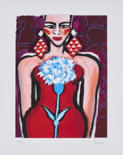 Elvira Bach - Rosa Rot.