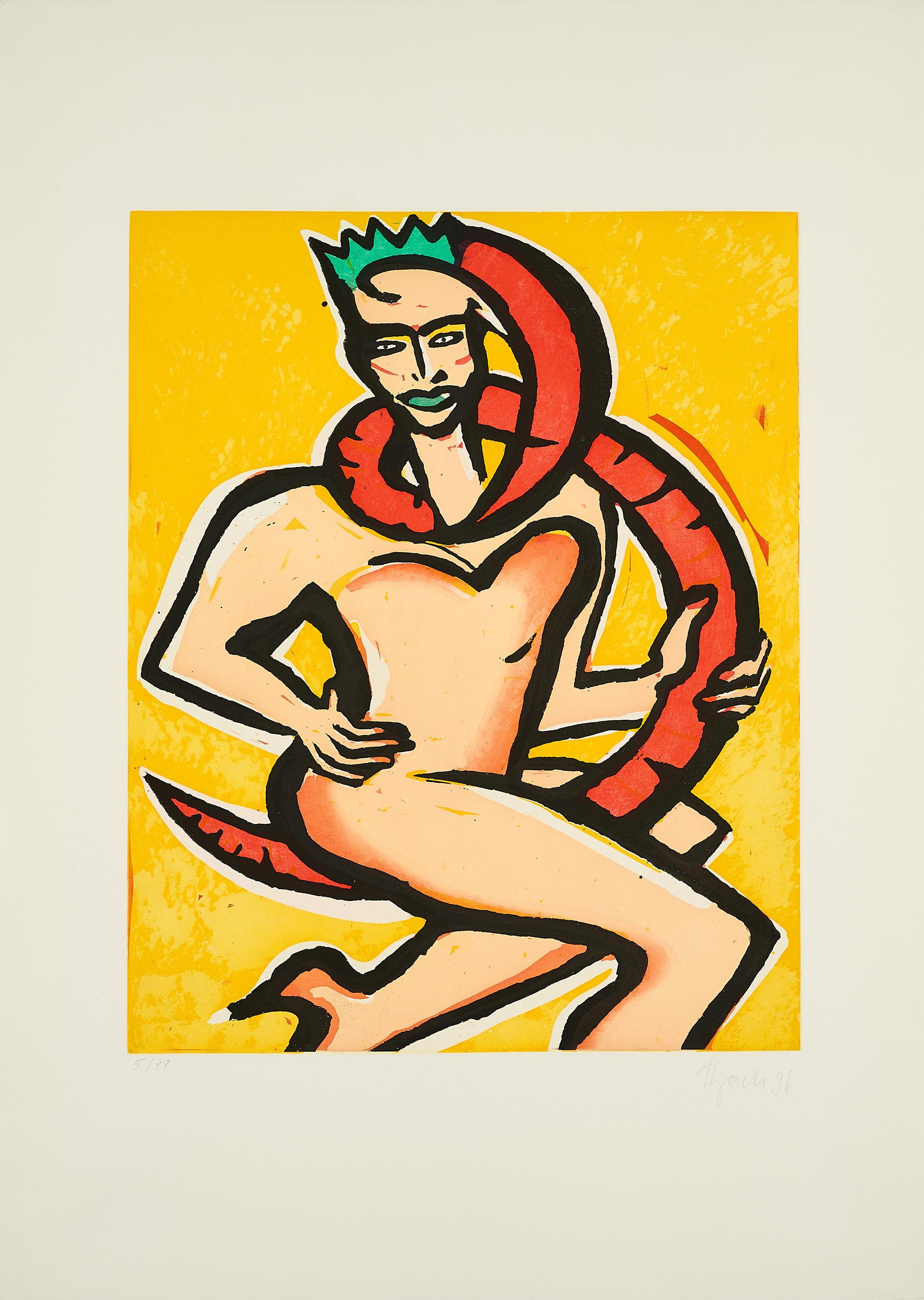 Elvira Bach - Schlangenkönigin.