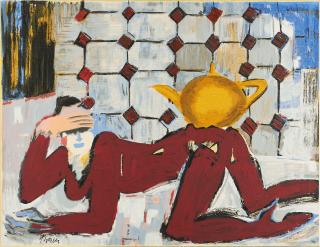 Elvira Bach - Tea Pot Rot.