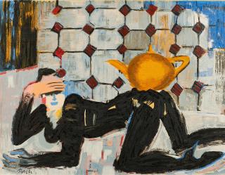 Elvira Bach - Tea Pot Schwarz.