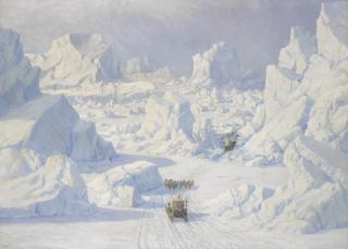 Emanuel A. Petersen - Danish dog Sledding In Greenland