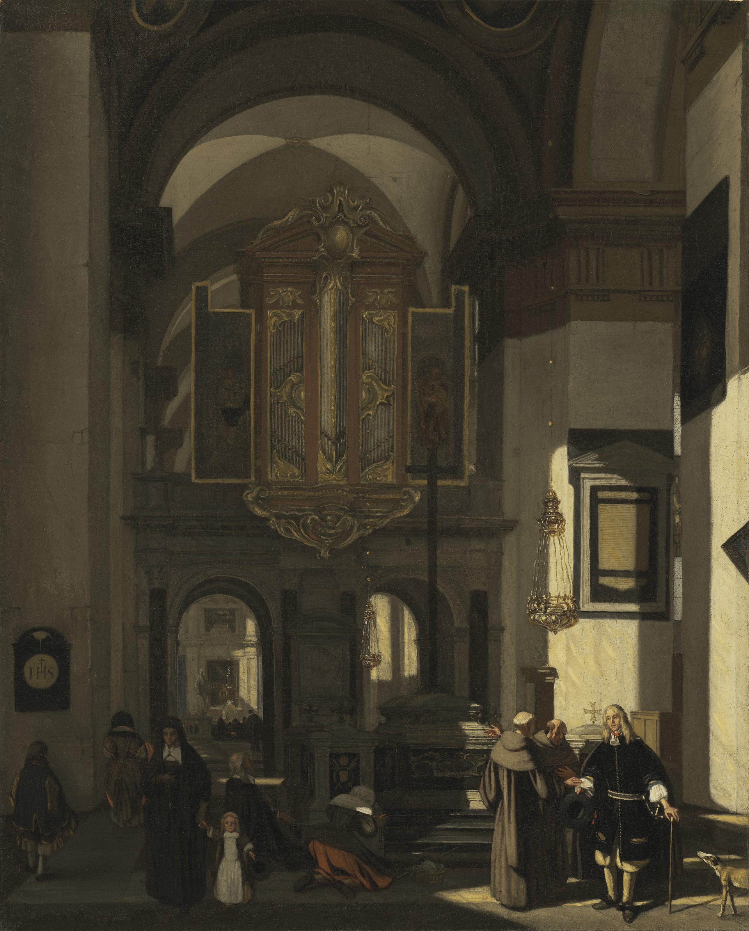 Emanuel De Witte - An interior of a Catholic church
