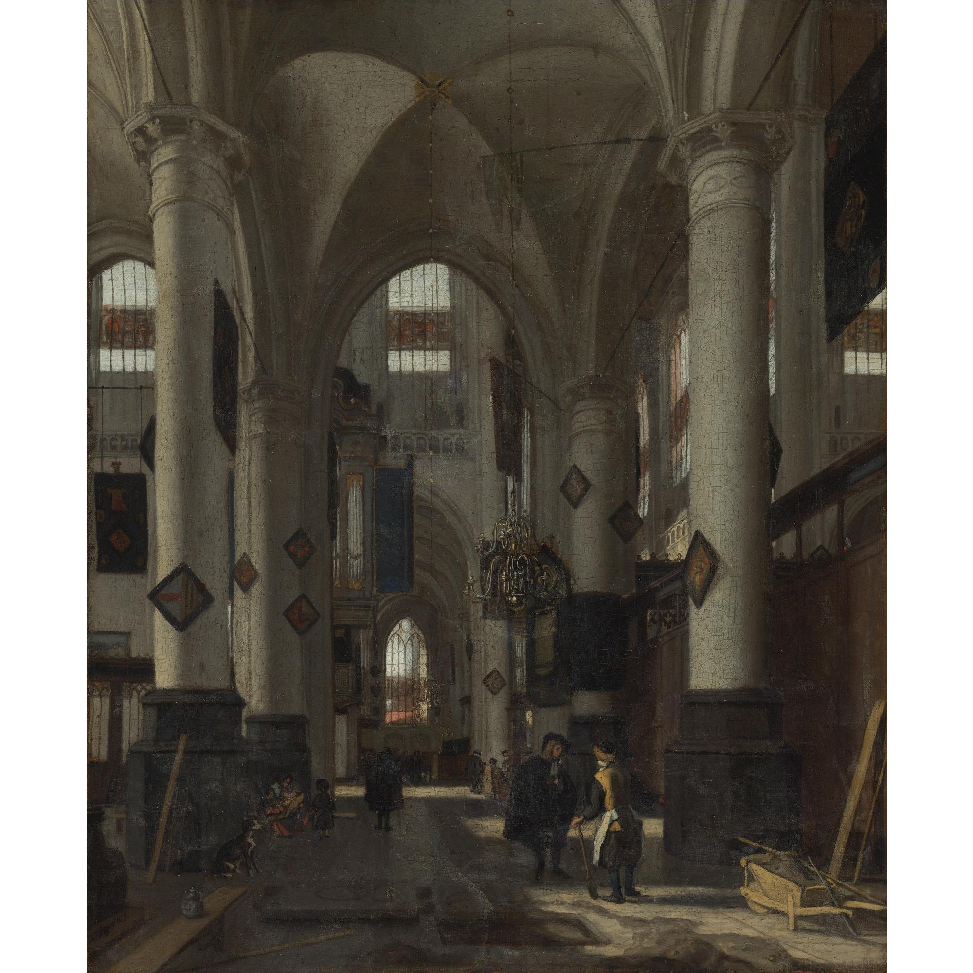 Emanuel de Witte - Interior Of A Protestant Gothic Church