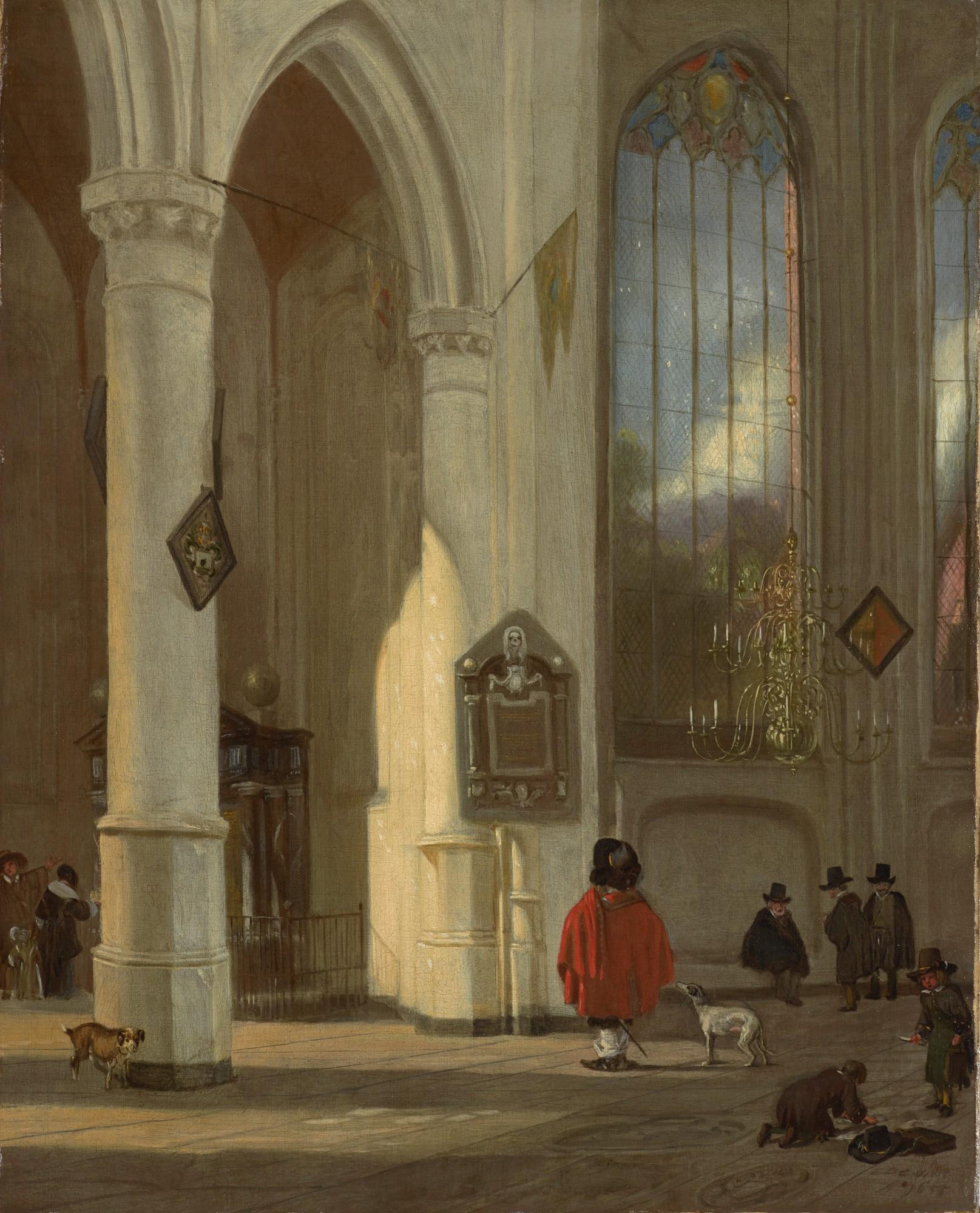 Emanuel De Witte - Interior of the Oude Kerk in Delft