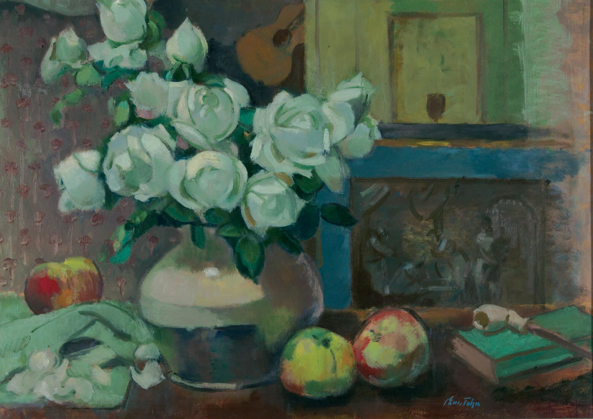 Emanuel Fohn - Rosenstillleben.
