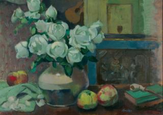 Emanuel Fohn - Rosenstillleben.