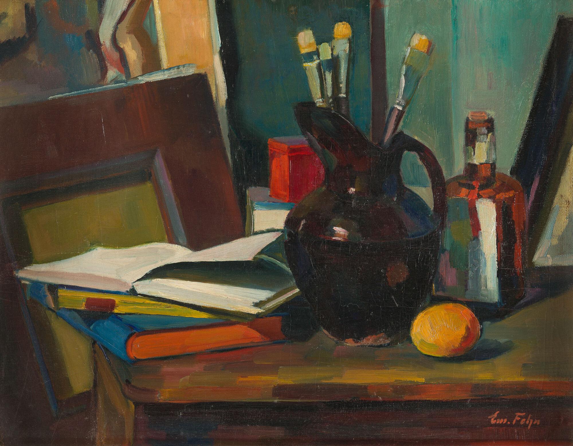 Emanuel Fohn - Stillleben im Atelier.