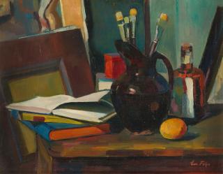 Emanuel Fohn - Stillleben im Atelier.