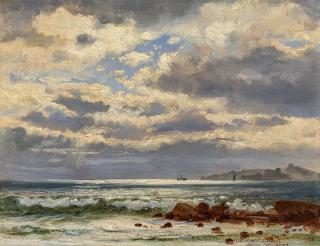 Emanuel Larsen - Wolken über dem Meer.