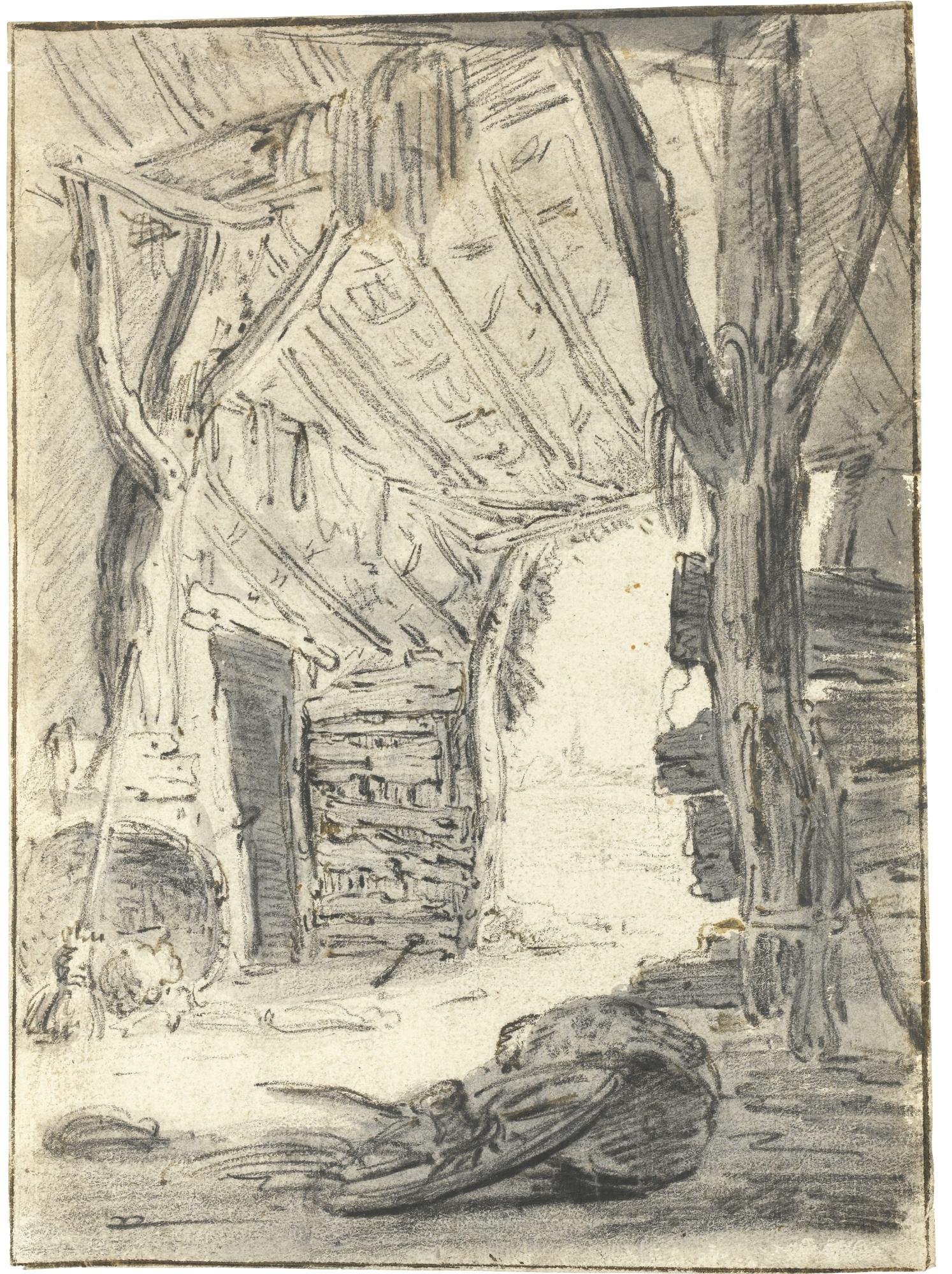 Emanuel Murant - Interior Of A Stable