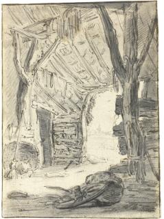 Emanuel Murant - Interior Of A Stable