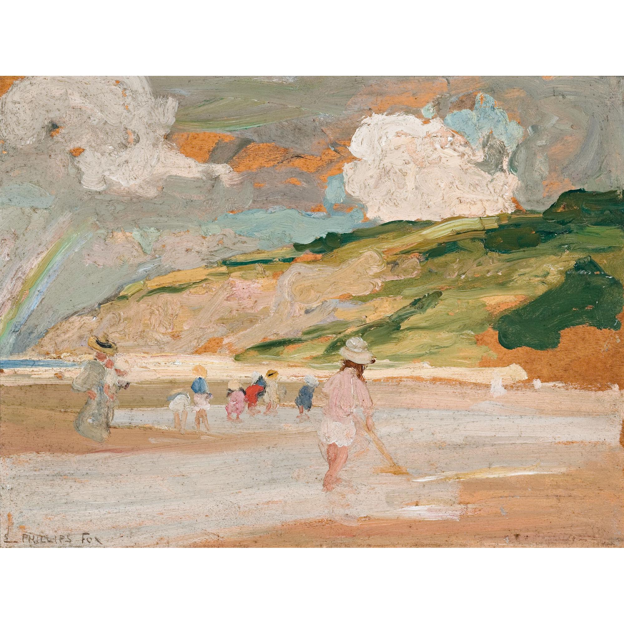 Emanuel Phillips Fox - Australian Beach Scene