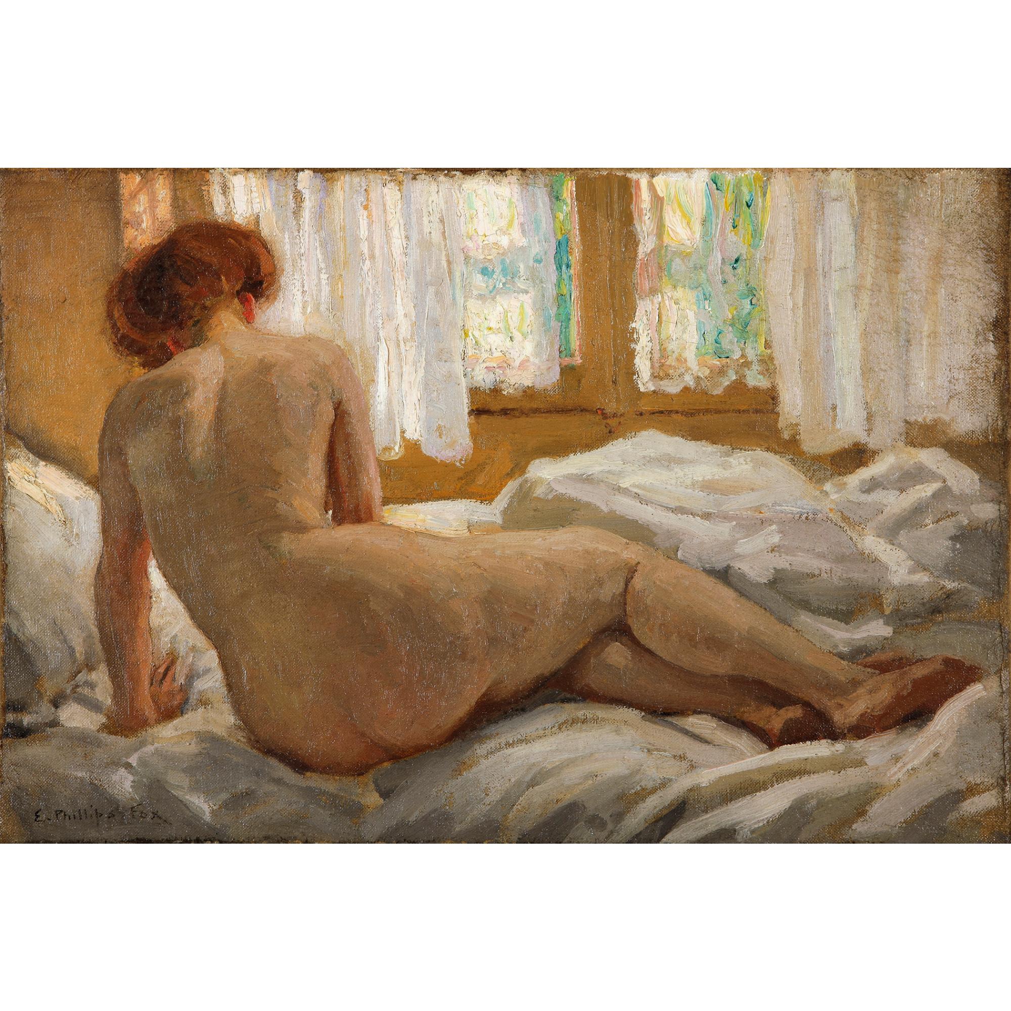 Emanuel Phillips Fox - Australian Nude Bathed In Sunlight