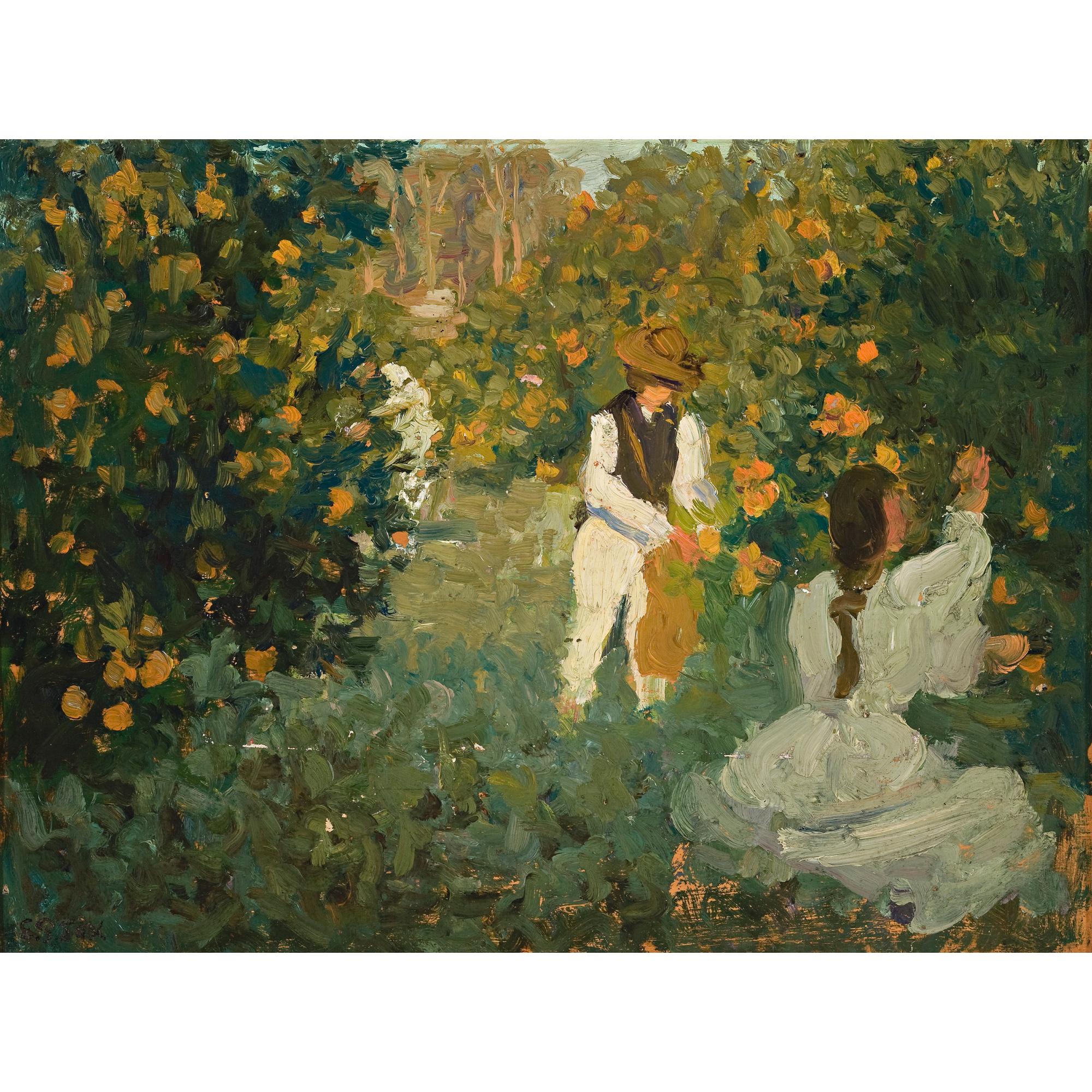 Emanuel Phillips Fox - Australian The Orange Pickers