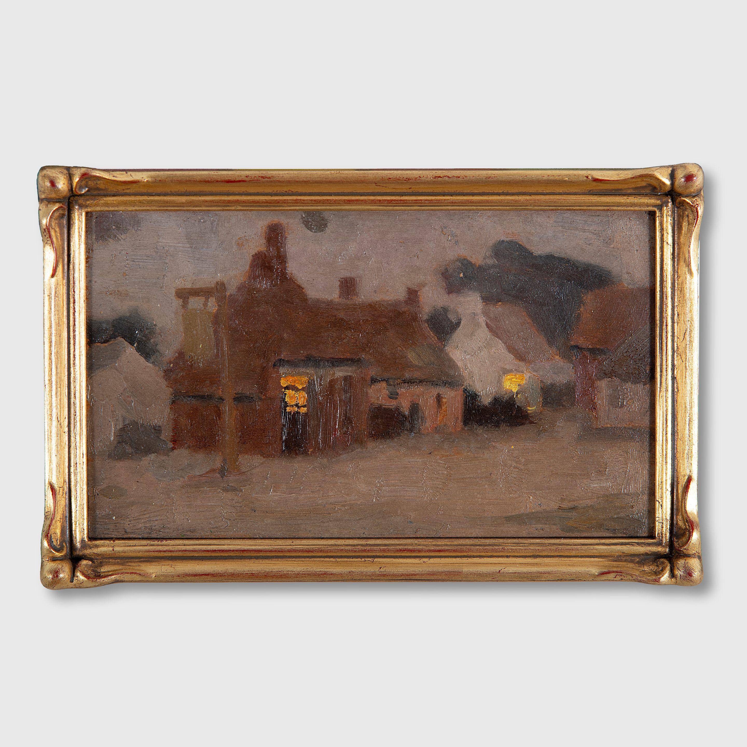 Emanuel Phillips Fox - Buildings at Dusk