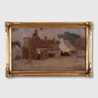 Emanuel Phillips Fox - Buildings at Dusk