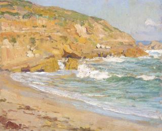 Emanuel Phillips Fox - Cliffs and Sea