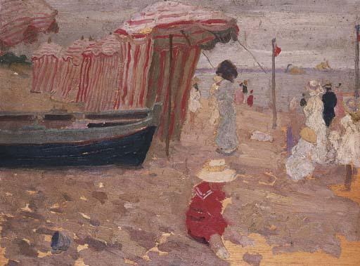 Emanuel Phillips Fox - On A French Beach