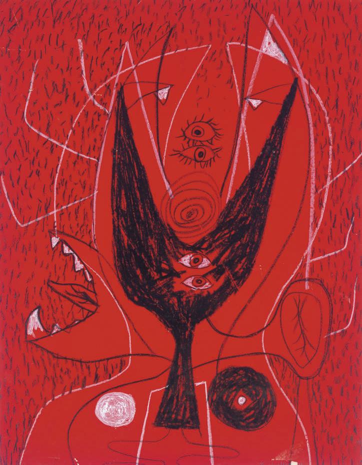 Emerson Woelffer - Untitled (Surreal Abstraction)