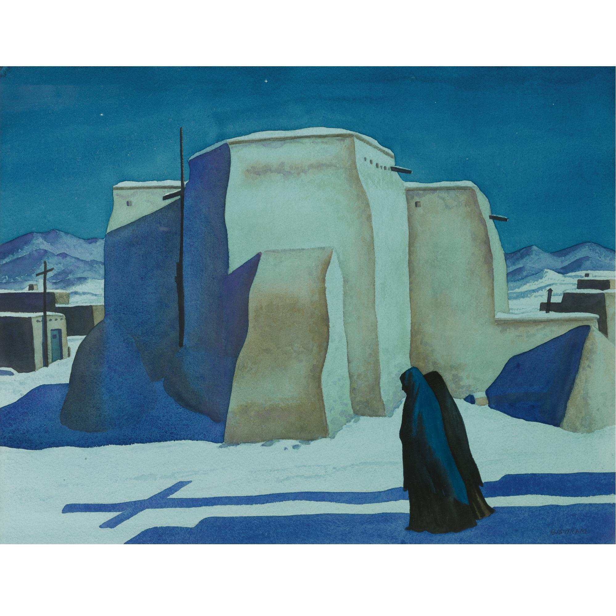 Emil Bisttram - San Francisco De Asis Church, Ranchos De Taos      