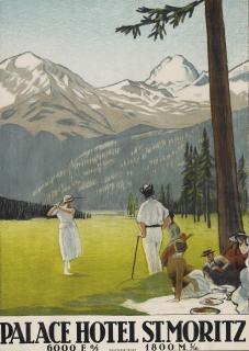 Emil Cardinaux - Palace Hotel, St. Moritz, 1921