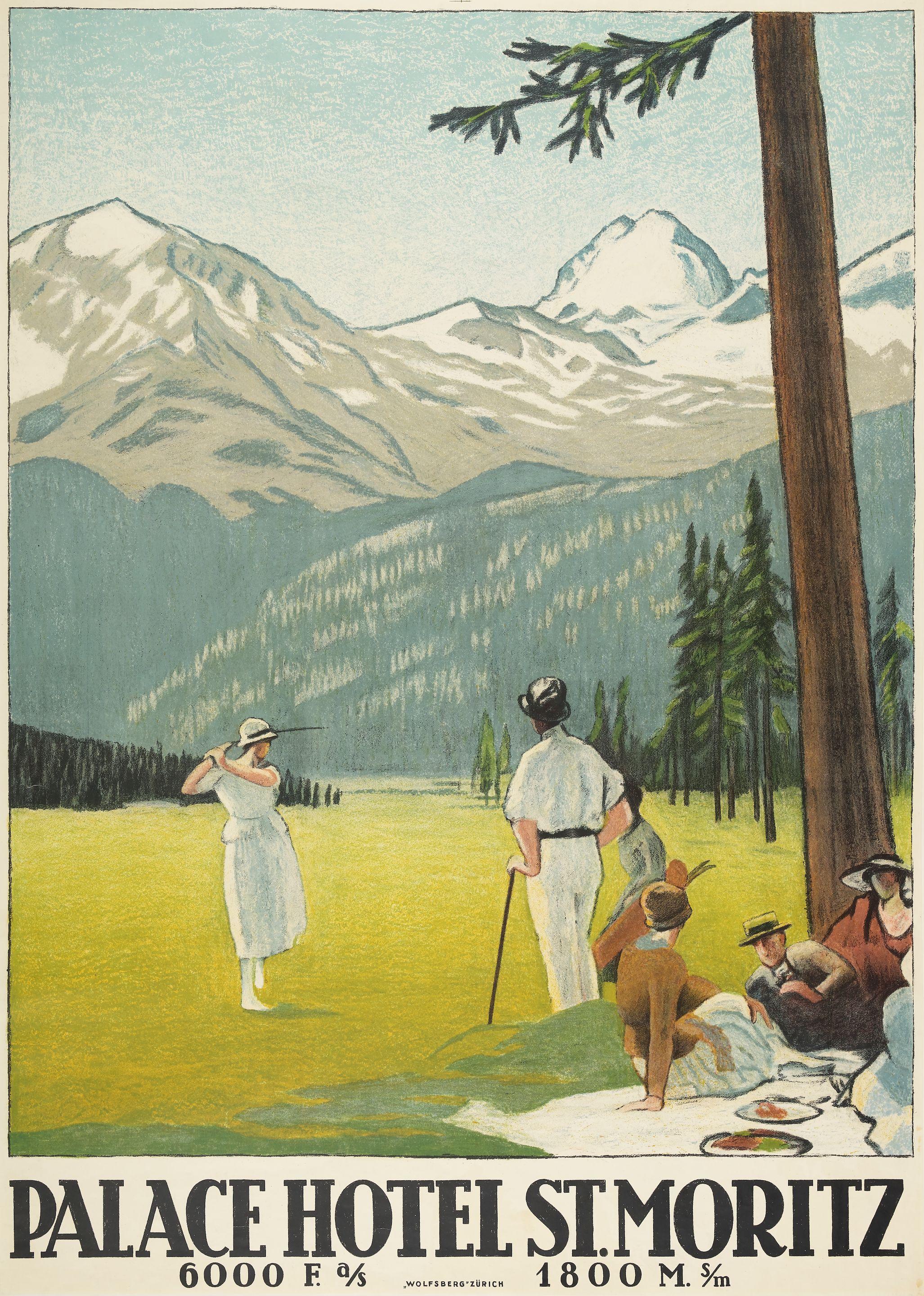 Emil Cardinaux - Palace Hotel. St. Moritz