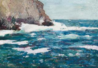 Emil Carlsen - Bald Head Cliff, York, Maine
