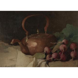 Emil Carlsen - Still Life With Grapes And Radishes