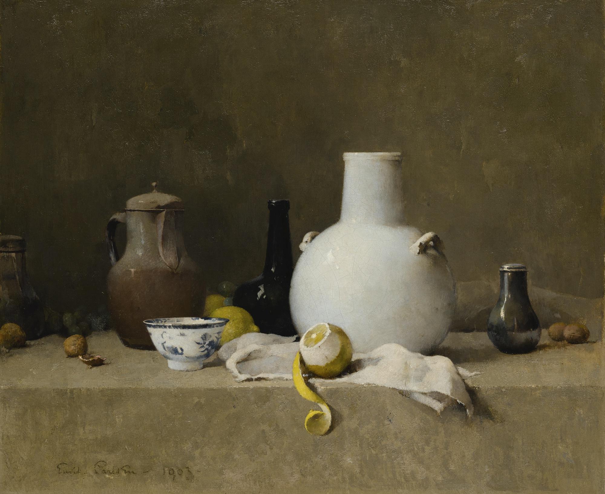 Emil Carlsen - Still Life With Pottery Jars