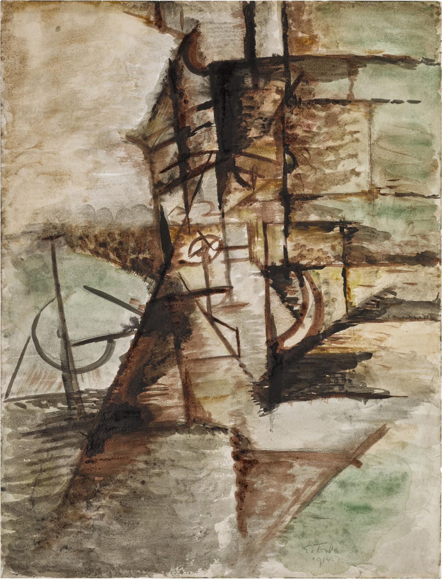 Emil Filla - Cubist Still Life (Kubistické zátiší)