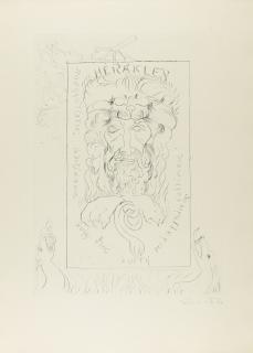 Emil Filla - Czech Herakles. Cyklus Deseti Leptů S Úvodem Františka Halase. Prague: Zodiak, 1946