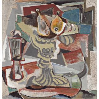 Emil Filla - Czech still Life With Plate (Zátiší S Podnosem)