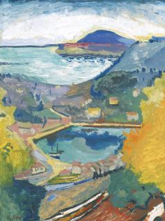 Emil Filla - Czech view Over Gru