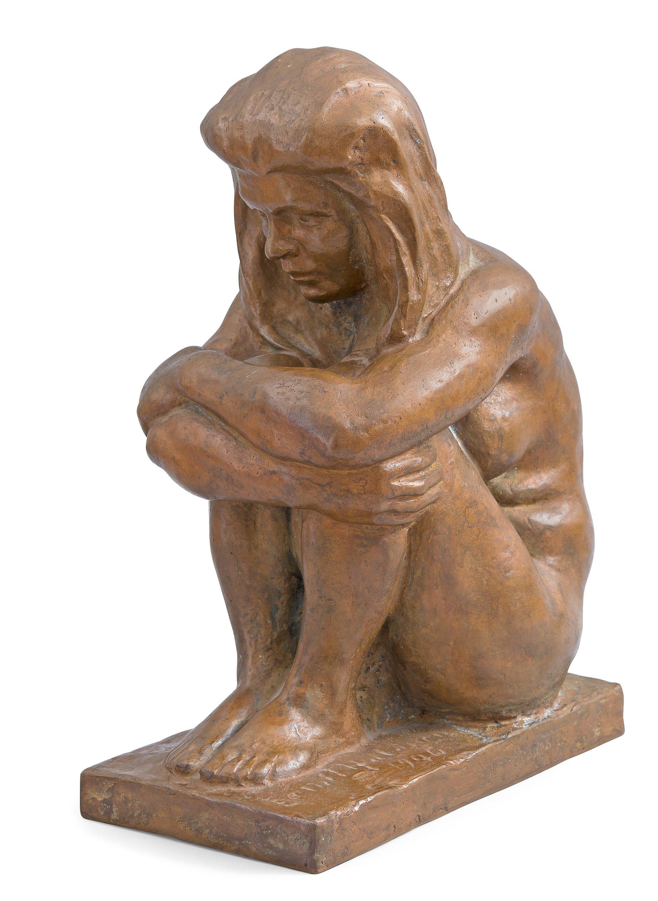 Emil Halonen - A Sitting Woman.