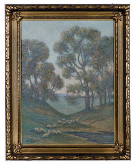 Emil Hermann - Sheep in a valley