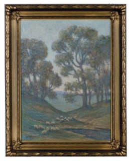 Emil Hermann - Sheep in a valley