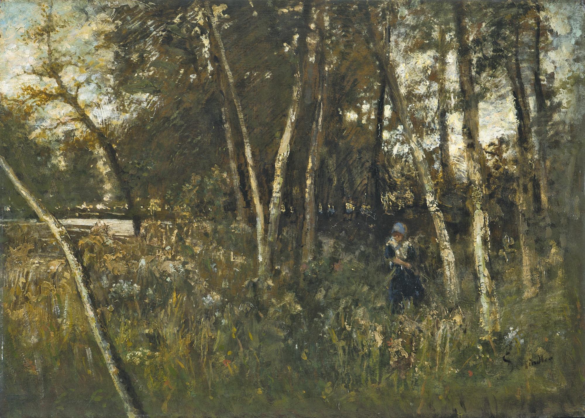 Emil Jacob Schindler - Austrian beim Heustadelwasser (Near The Heustadelwasser)