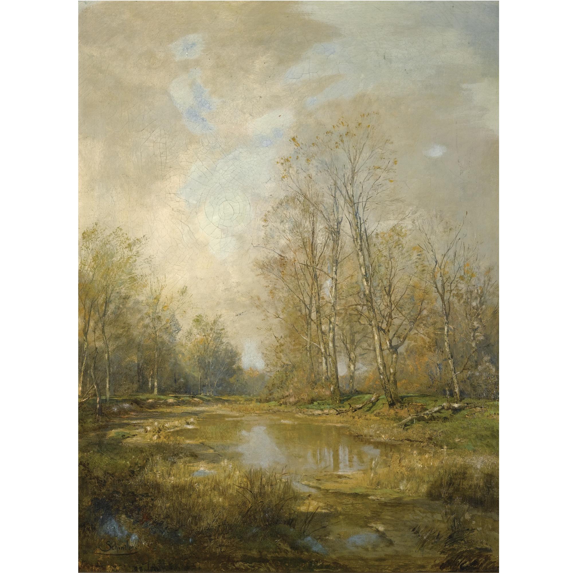 Emil Jacob Schindler - Austrian in Den Praterauen (The Prater Meadows, Vienna)