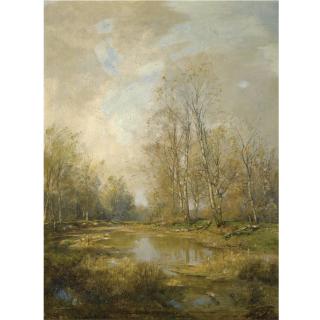 Emil Jacob Schindler - Austrian in Den Praterauen (The Prater Meadows, Vienna)