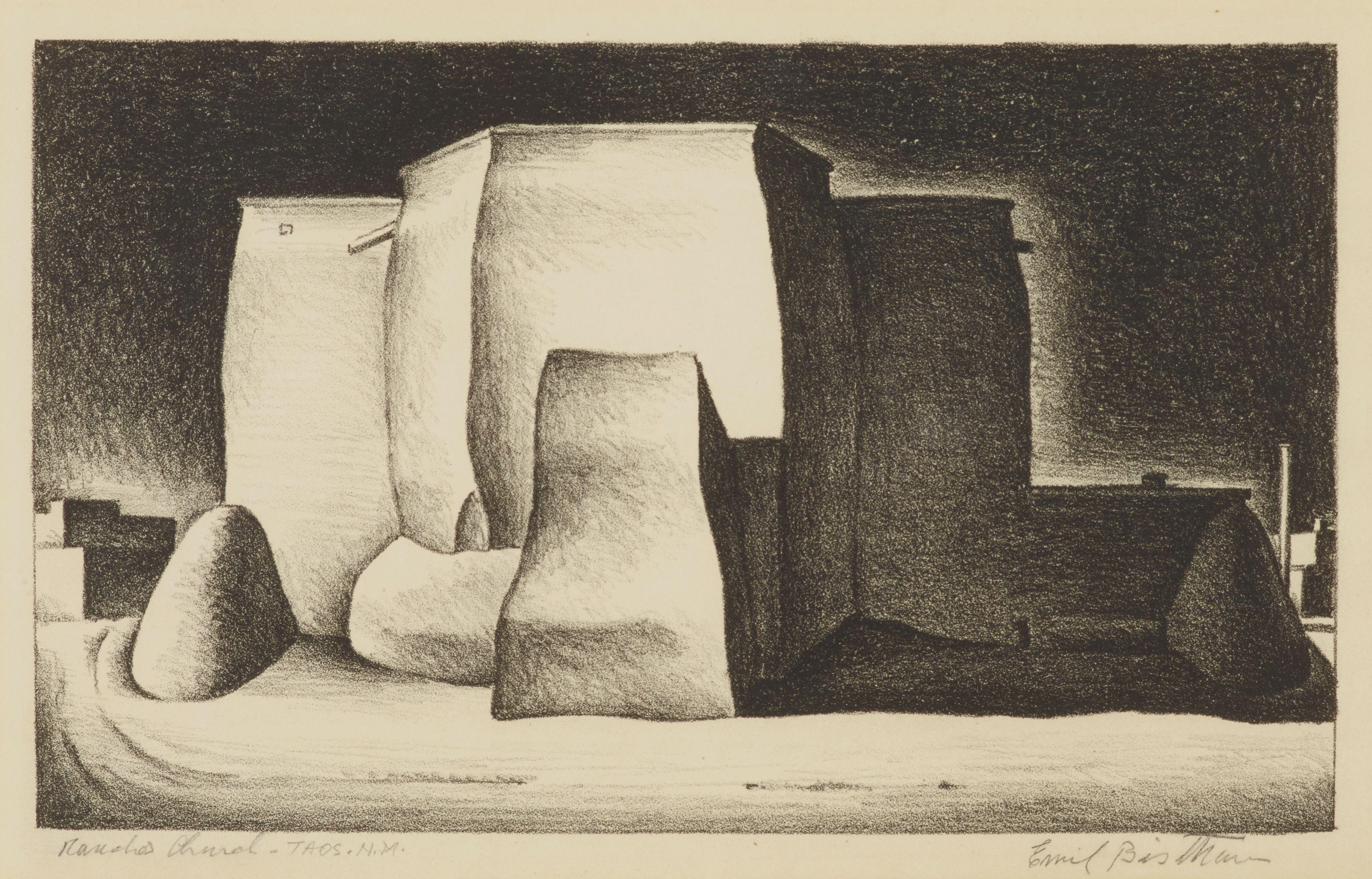 Emil James Bisttram - Rancho de Taos Church